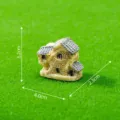 Miniatur Harz Haus Ornament Zakka Mikro Landschaft Garten Dekor Villa Stil 4.0cm Variante - Nr. 3 - Graue Oberseite