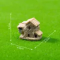 Miniature Harz Stein Haus Mikro Landschaft Ornament Desktop Dekoration Figurine Toy. - Nr. 3 - Gelbe Oberseite