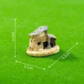 Miniatur Harz Haus Ornament Mikro Landschaft Garten Dekoration Tisch Zubehör SKU Variante - Nr. 2 - Gelb