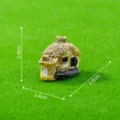 Miniatur Harz Haus Ornament für Mikrolandschaft, Feengarten und Heimdekoration Zubehör. - Nr. 6 - Gelb