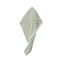 Grünes Mikrofaser Haartrocktuch, Waffelstruktur schnelles Haartrockentuch für Damen. - 25x65 Einlagig / Grün