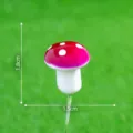 Pequeño hongo de espuma artificial rojo puntos blancos variante de decoración - Púrpura