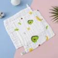 Bebé algodón gasa toallita suave recién nacido cara toalla aguacate estampado baño - Aguacate