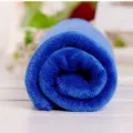 Toalla de microfibra gruesa para el cabello azul salón absorbente baño tamaño 35x75 cm - Azul