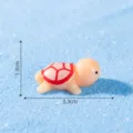 Mini figurine tortue en resine pour terrarium micro paysage de mousse, decor mignon. - L / Orange