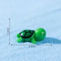 Kleine grüne Harz Schildkröte Figur für Moos Mikrolandschaft DIY Terrarium Dekoration - L / Dunkelgrün