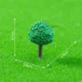 Ornement d'arbre vert miniature pour paysage de mousse, decor de micro-jardin DIY, 3.1cm. - 2 cm grande taille