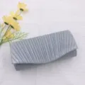 Silberne glitzernde Abendtasche, elegantes Plissee-Design für Partys, Hochzeiten und Events. - TW109 Silber