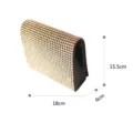Sparkling rhinestone evening clutch bag for women party wedding prom elegant handbag - Golden Yellow