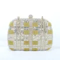 Glänzende Strass Abendtasche für Damen, elegante Kristall Handtasche für Hochzeit Party. - Gold