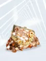Exquisite sequin evening clutch bag with gold chain strap, perfect for party and wedding events. - TW169H Champagne