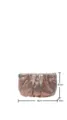 Eleganter Strass-Plissee-Clutch-Beutel für Abendpartys, kompakte Größe 16x8,5x6 cm. - KB681 Rosa