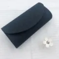 Schwarze Glitzer Abendtasche, elegante Party Handtasche fuer Damen Detailansicht. - Schwarz