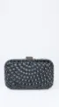 Detailansicht der schwarzen Strass Abendtasche, elegante Kristall Party Tasche für Damen. - TW181H Schwarz