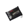 Black mesh lace makeup bag portable transparent cosmetic pouch small travel storage bag - Black Lace Small Size