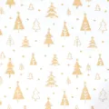 Goldene Weihnachtsbaum Geschenkpapier Rolle für festliche Geschenke Dekoration Verpackung - Goldfolien-Regenbogenbäume / 0.43*3m