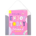 Dopamine color greeting card with envelope, cute text and hollow design for gift giving. - A Funny Day