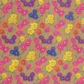 Papier d'emballage kraft rouleau floral vintage papier cadeau ensemble grande taille neuf - Printemps Mixte / 43cm*3m