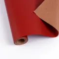 Double-sided wrapping paper roll, red and brown striped craft paper for holiday gifts. - 0.43*3m / Christmas Series - Striped Red