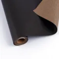 Double-sided wrapping paper roll, black and brown retro gift wrap for birthday and Christmas. - 0.43*3m / Christmas Series - Striped Black