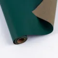 Double sided wrapping paper roll green and brown retro gift wrapping paper for birthday Christmas - 0.43*3m / Christmas Series - Striped Dark Green