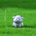Miniature cute resin ox figurine micro landscape garden DIY desktop ornament 1.6cm tall - 2# Ox