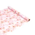 Rouleau de Papier Cadeau Rose Aquarelle, Emballage Cadeau Floral Double Face Anniversaire - Rose Double Face