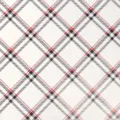 Gift wrapping paper roll for birthday and Christmas holiday party decoration supplies. - Christmas Series - White Plaid / Roll