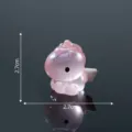 Mini pink crystal unicorn figurine for micro landscape DIY desktop decoration 2.7cm - Style 1 / Large (2.7cm)