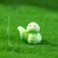 Mini figura de serpiente verde resina juguete micro paisajismo bonsái decoración DIY - Serpiente