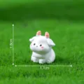 Mini figura de oveja blanca, adorno de resina bonito para micro paisaje decoracion escritorio SKU - Cabra