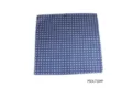 Blaues Herren Einstecktuch mit kleinem Allover Muster, elegantes Seidentuch für Anzüge. - PSDL710#P