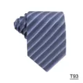 Detailed view of striped men necktie, classic diagonal pattern, elegant fabric texture closeup. - Striped Style (T93)