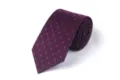 Men's purple patterned necktie, classic geometric polka dot design for business suit wear. - L7005 (Dark Purple Geometric Circle)