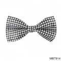 Nœud papillon classique à damier noir et blanc pour homme, idéal pour mariages et soirées. - MBT914