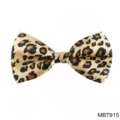 Nœud papillon en polyester imprimé léopard, détail idéal pour mariage décontracté et homme. - MBT915