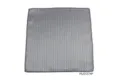 Detailaufnahme des schwarz-weißen Karos-Einstecktuchs mit feiner Polyester-Textur. - PSJS537#P