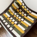 Geometric striped silk square scarf elegant neckerchief for women stylish bag accessory - SJ1228-JKF