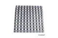 Detailansicht von schwarzweiß kariertem Einstecktuch, hochwertiges kleines Stofftuch Design. - PSJS696#P