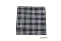 Pochette classica a quadri blu scuro per abito da uomo, morbido tessuto in microfibra. - PSJS699#P