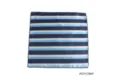 Gestreiftes Einstecktuch für Herren, elegantes Design, hochwertiges Polyester-Taschentuch. - PSTY178#P