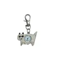 Simpatico gatto dei cartoni animati portachiavi orologio al quarzo metallo sospeso borsa ciondolo - gatto cartoonesco