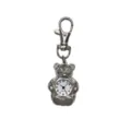 Carino orsetto forma portachiavi orologio tascabile al quarzo argento ciondolo moda - Teddy Bear