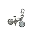 Portachiavi a forma di bicicletta orologio pendente metallo quarzo moda accessori carino - Bicicletta