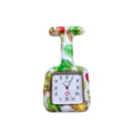Silicone nurse fob watch with square cartoon dial, portable brooch pocket watch for medical staff. - Cartoon Elements