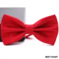Classico papillon rosso testurizzato per uomini, ideale per matrimoni ed eventi. - Rosso (MBT1004P)