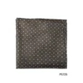 Pochette detailweergave, elegante gestoomde zakdoek met patroon voor herenpakken en formele kleding. - Donkere Stippen(PS72S)