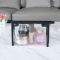Transparent waterproof cosmetic bag with black zipper trim, portable travel toiletry organizer. - M / TB046