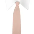 Men's solid color knit necktie, stylish slim casual tie for business daily wear. - Arrow-Shaped / 145*6cm / 039 Beige