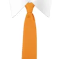 Oranje gebreide stropdas voor heren, klassieke pijl stijl textuur jacquard halsdas. - Pijlvormig / 145*6 cm / 027 Goudgeel